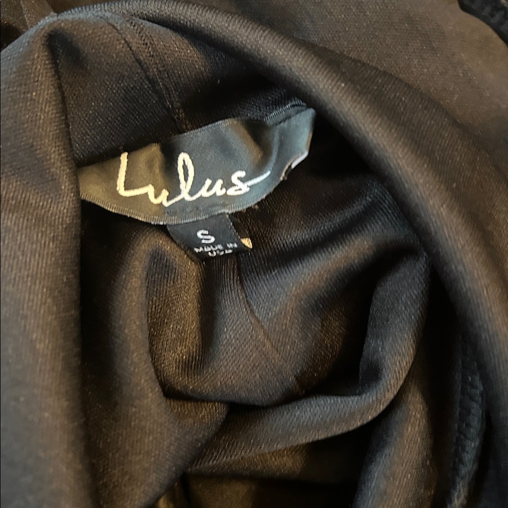 Lulu's Black Ruffle-Back Jumpsuit - Picture 5 of 5